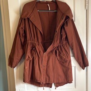 Free People Rust Utility Jacket